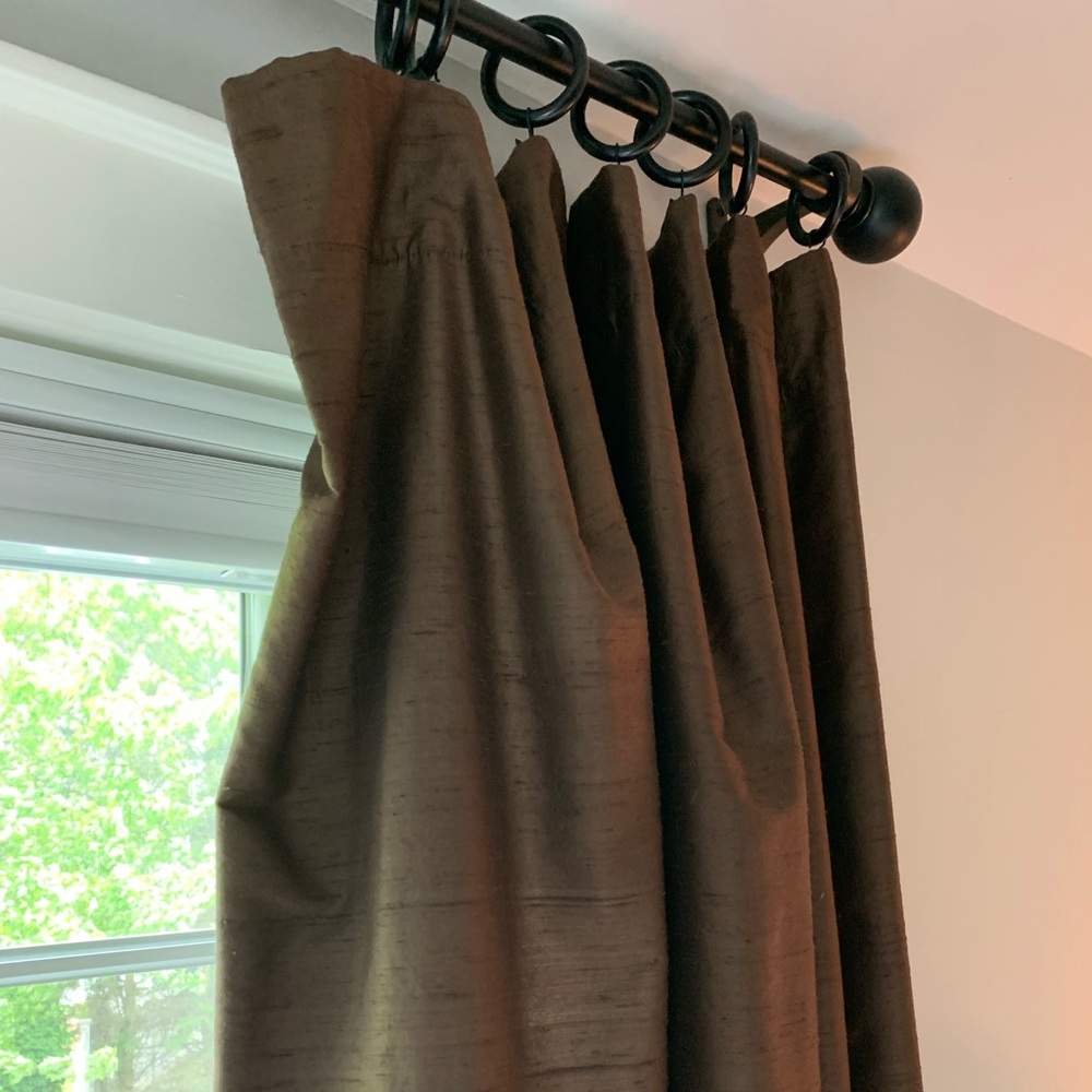 Potterybarn set of curtain rings with clips